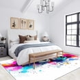 thumbnail image 3 of Sports Football Tie Dye Area Rugs, Colorful Carpet, Washable Non Slip Low Pile Soft Rug for Entryway Living Room Bedroom Decor Mat 5ftx6ft, 3 of 8