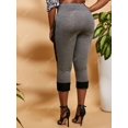 thumbnail image 4 of Talla grande Inserción de encaje Pegamento flaco Rosegal Leggings de talla grande, 4 of 5