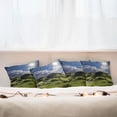 thumbnail image 3 of Ambesonne Nature Throw Pillow Cover 4 Pack, Summer Pasture Grassy Hills, 20", Green Blue, 3 of 6