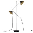 thumbnail image 5 of SAFAVIEH Dwyer 68 in. Modern Black Metal Floor Lamp with Black Shade, 5 of 7