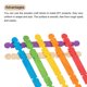 thumbnail image 4 of Palitos de Madera Coloridos para Manualidades Palitos Arcoíris de 4,5 Pulgadas para Proyectos de Manualidades Diy Paquete de 500 Unidades, 4 of 7