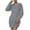 Gray, variant on Lovskoo Womens Fleece Tunic Pullover Long Sherpa Dress Solid Color Fuzzy Fluffy Sweatshirts Loungewear Olive Green