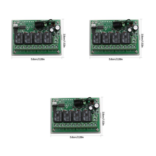 Mando a distancia Methold de 12V y 4 teclas para puerta de garaje ventana cortina puerta enrollable