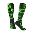 thumbnail image 4 of Easygdp Green Lightning Soccer Socks Sport Knee High Socks Calf Compression Athletic Socks for Men and Women, 4 of 9