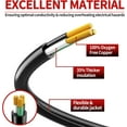 thumbnail image 2 of Ahot 150 FT 12 Gauge Extension Cord Outdoor,Heavy Duty Weatherproof & Flame Retardant Black 3 Prong Power Cord with Light, Outside for Lawn & Garden, 15 Amps 1875 Watts 125 VAC 12AWG SJTW, ETL Listed, 2 of 14