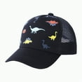 thumbnail image 4 of KPOPLK Dinosaur Boys Girls Caps Embroidery Baby Baseball Caps Cotton Toddler Kids Hat Spring Summer Autumn(1-3 Years,Black), 4 of 4