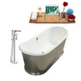 thumbnail image 4 of Cast Iron Tub, Faucet and Tray Set 72" RH5360GLD-120, 4 of 8
