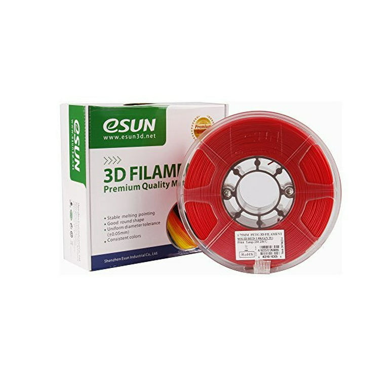  eSUN PETG Filament 1.75mm, 3D Printer Filament PETG,  Dimensional Accuracy +/- 0.05mm, 1KG Spool (2.2 LBS) 3D Printing Filament  for 3D Printers, Solid Orange : Industrial & Scientific