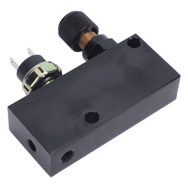 Proportioning Adjustable Brake Proportioning Valve with Distribution Block 3000 PSI Black Aluminum for 3/16in Brake Line Brake Light Switch Wiring Pigtail