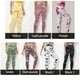 thumbnail image 3 of Pantalones de yoga para mujer Estampado teñido anudado Cintura alta Bodycon sin costuras Absorbe la humedad, 3 of 8