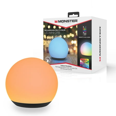Monster LED Rechargeable Multicolor LED Plastic Mini Orb, Multi-Purpose, Outdoor Hanging Lanterns