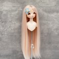 thumbnail image 3 of 1/4 Straight Bang Doll  For 18.5-21cm Head Circumference, High Temperature Silk, Easy To Use, Suitable For Different Doll Sizes, 3 of 8