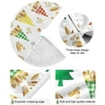 thumbnail image 2 of FMSHPON Snowflake Santa Xmas Tree Xmas Christmas Tree Skirt Stand Mat for Holiday Party Decoration Indoor Outdoor 36 inches, 2 of 6