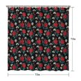 thumbnail image 5 of Pioneer Flower Floral Print Pattern Shower Curtain 72”x72", Bathroom Decorative Shower Curtain Set with 12 Hooks, Waterproof Washable, 5 of 6