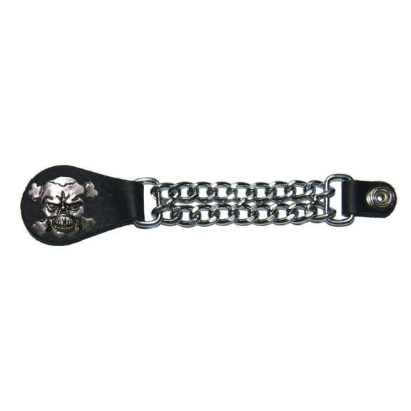 Handmade Skull and Crossbones Vest Set. Made in Texas 5 inch