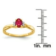 thumbnail image 4 of Primal Gold 14 Karat Yellow Gold Diamond and Ruby Ring, 4 of 6