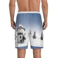 thumbnail image 3 of Fotbe Snowman And Christmas Tree Pajama Shorts for Men, Men's Pajama Bottoms, Sleepwear,Short Pajama Pants-X-Large, 3 of 9