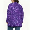 thumbnail image 5 of KIHOUT Women's Printed Cardigan Starry Pattern Pocket Design Relaxed Comfortable Fit, 5 of 5
