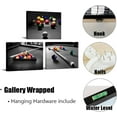 thumbnail image 6 of Black and White Billiards Wall Art Pool Table Room Decor Picture Canvas Prints Framed Artwork Game Room Pool Room Boys Sports Room Wall Decor 12"x16"x3 Pieces, 6 of 6