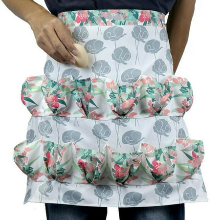 

Mittory Fashion Collecting Apron Pockets Holds Chicken Farm Home Apron