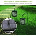 thumbnail image 4 of Lámpara de llama con forma de linterna solar para colgar al aire libre, versión mejorada, linterna exterior con 99 luces LED parpadeantes, luz decorativa impermeable para jardín, patio,, 4 of 5