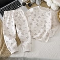thumbnail image 2 of boobe Baby 2 Piece For Kids Ultra Soft Comfy Wicking Gentle Skin Kids Loungewear Toddler Baby Nightgown Top+Pants, 2 of 7