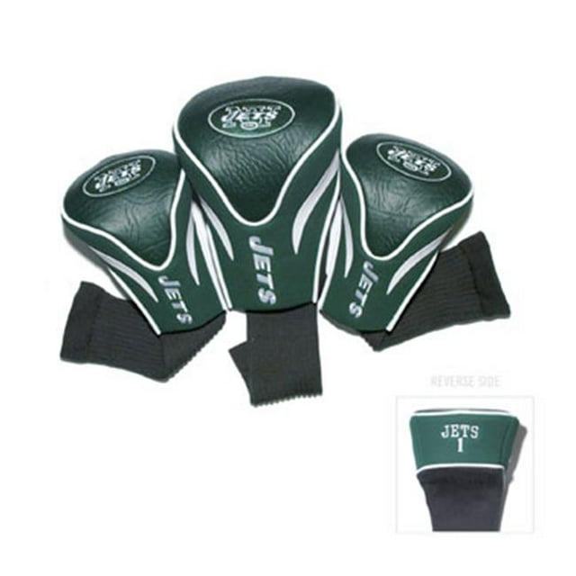 Team Golf New York Jets 3 Pack Housse de Tête Contour