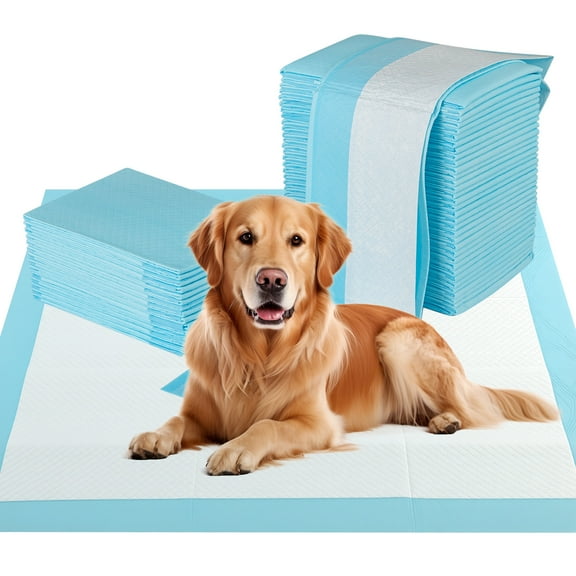 Gymax 36''x 36''(100 Counts) Dog Potty Training Pads Puppy Pee Pads w/ Quick-Drying