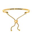 thumbnail image 1 of Intuitions Acier Inoxydable S'Aimer Diamant Accent Bracelet Réglable, 1 of 1
