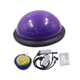 thumbnail image 3 of Pelota De Equilibrio De Media Base Antideslizante Para Entrenamiento De Equilibrio En Casa, Gimnasio, Fuerza Central, Color Morado Púrpura, 3 of 8