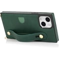 thumbnail image 5 of for iPhone 15 Plus Case with Card Holder for Women, Phone Case Crossbody with Wrist Strap & Removable Adjustable Shoulder Lanyard Cover for iPhone 15 Plus KB Green, 5 of 18