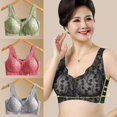 thumbnail image 3 of wnpxqnt Lace Front Button Women's derwear Bra Maternity Breast Fding Plus Size' I4U5, 3 of 9