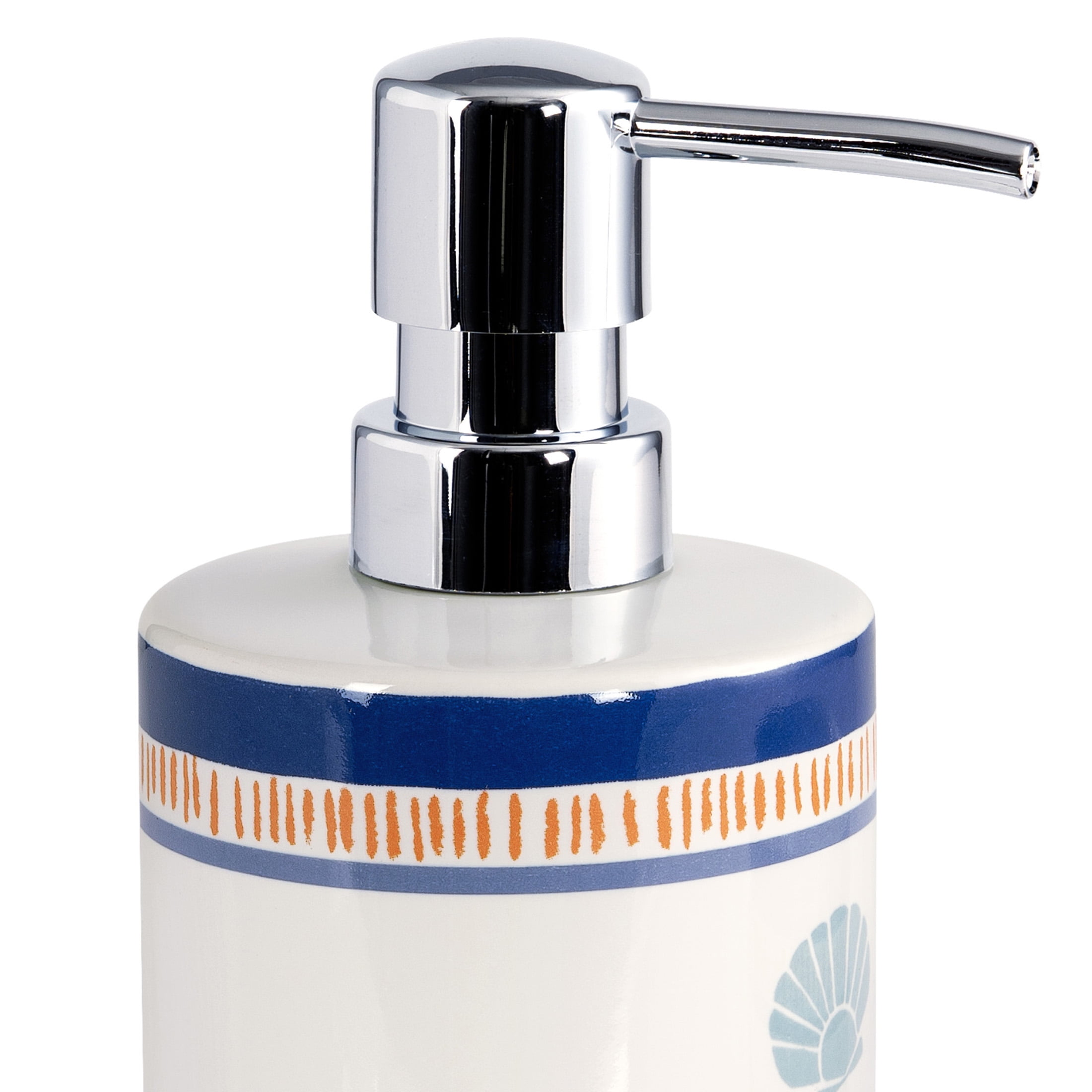 Mainstays Crab Two-piece Ceramic Bath Accessory Set with Soap Pump and Toothbrush Holder, for Adults