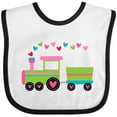 thumbnail image 3 of Inktastic Valentine Heart Train Boys or Girls Baby Bib, 3 of 4