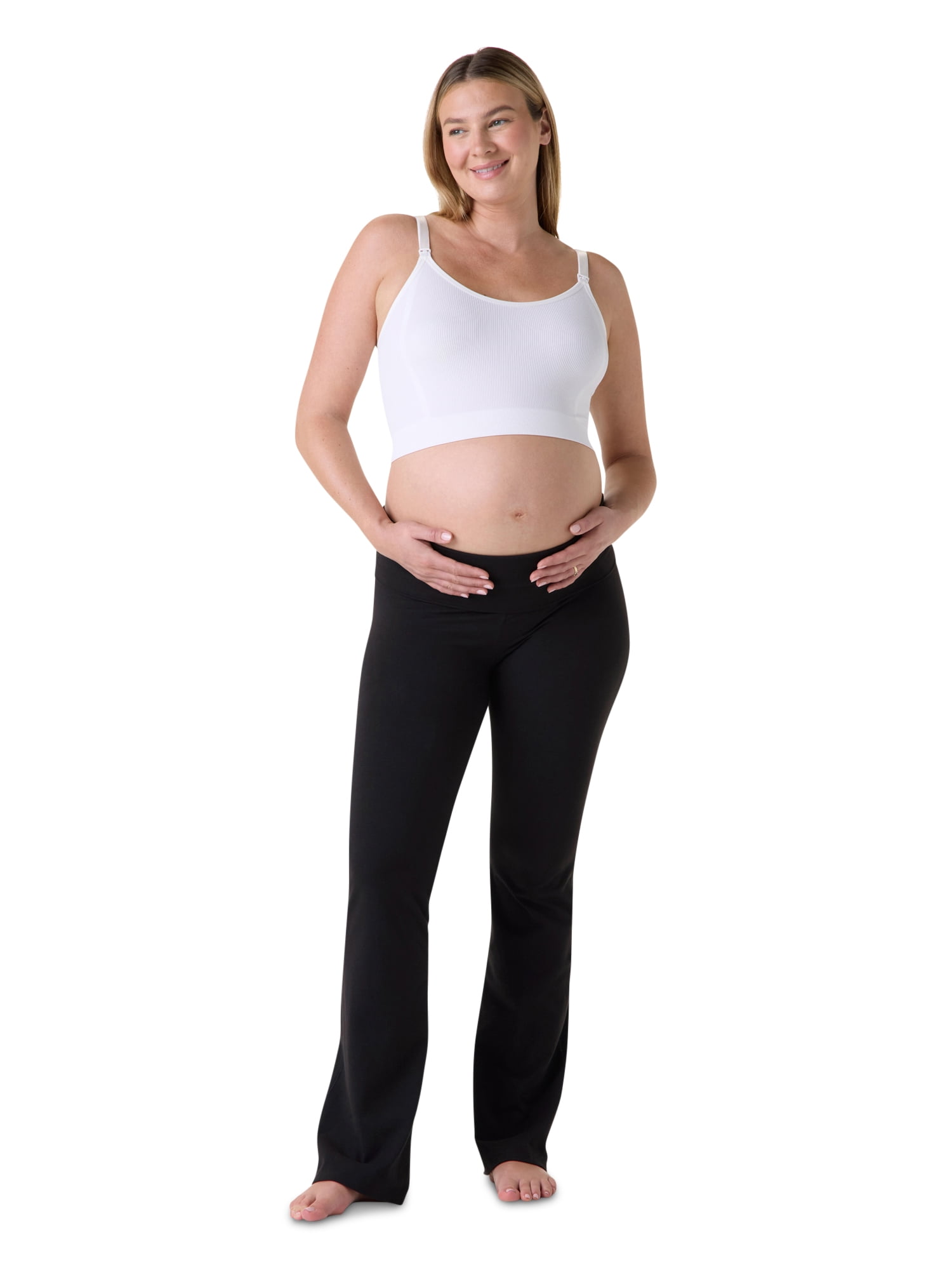 Ingrid & Isabel For Every Belly Women's Maternity Seamless Nursing Cami Bra 3pk, Sizes S-XXXL