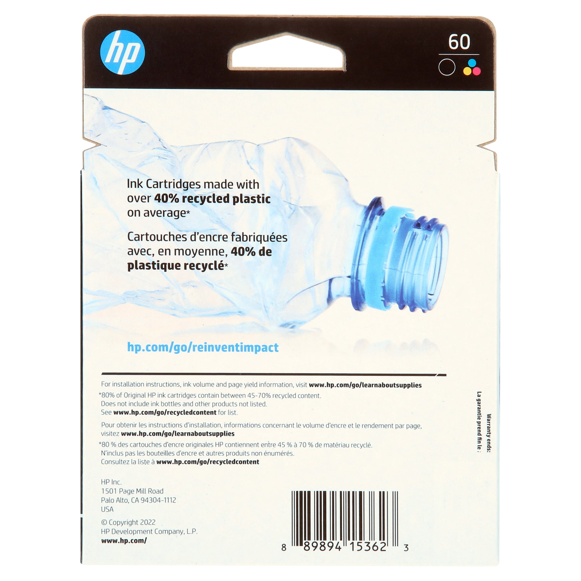 HP Monochrome, Tri-Color Printer Cartridge Combo Pack with Printing consumables, Black, tri-color, N9H63FN#140, 1 Count, 1 Pack Approximate 200 Pages