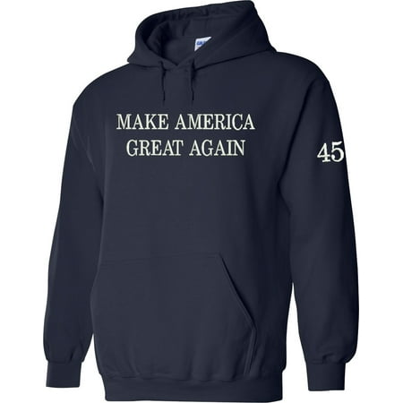 Make America Great Again Pullover Hoodie Embroidered (Best American Apparel Hoodie)