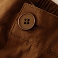 thumbnail image 7 of Lmnyox Women's Cotton Linen Shorts Wide Leg Elastic Waist Short Pants with Pocket Summer Loose Lounge Clothes, 7 of 7