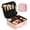 Pink, variant on Makeup Organizer Travel Cosmetic Bag with Adjustable Dividers, Portable PU Leather Makeup Case with Brush Holder, Professional Makeup Storage Box for Women,Pink