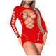 thumbnail image 2 of Lencería de mujer, malla hueca, medias de manga larga, body de nailon para mujer, 2 of 3