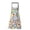 Yellow, variant on Floral Print Apron with Adjustable Neck Strap for Kitchen Cooking Baking Crafting Adults Teens