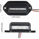 thumbnail image 2 of Paquete de 2 luces LED impermeables para matrícula de 6 SMD para camión, furgoneta, remolque, caravana, 12V/24V, 2 of 5