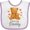 White and Lavender, variant on Inktastic I Love My Daddy Boys or Girls Baby Bib