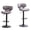 Gray 092, variant on White Faux Leather Adjustable Swivel Stools Set of 2, Air Lift Counter Height Bar Stools for Kitchen Island