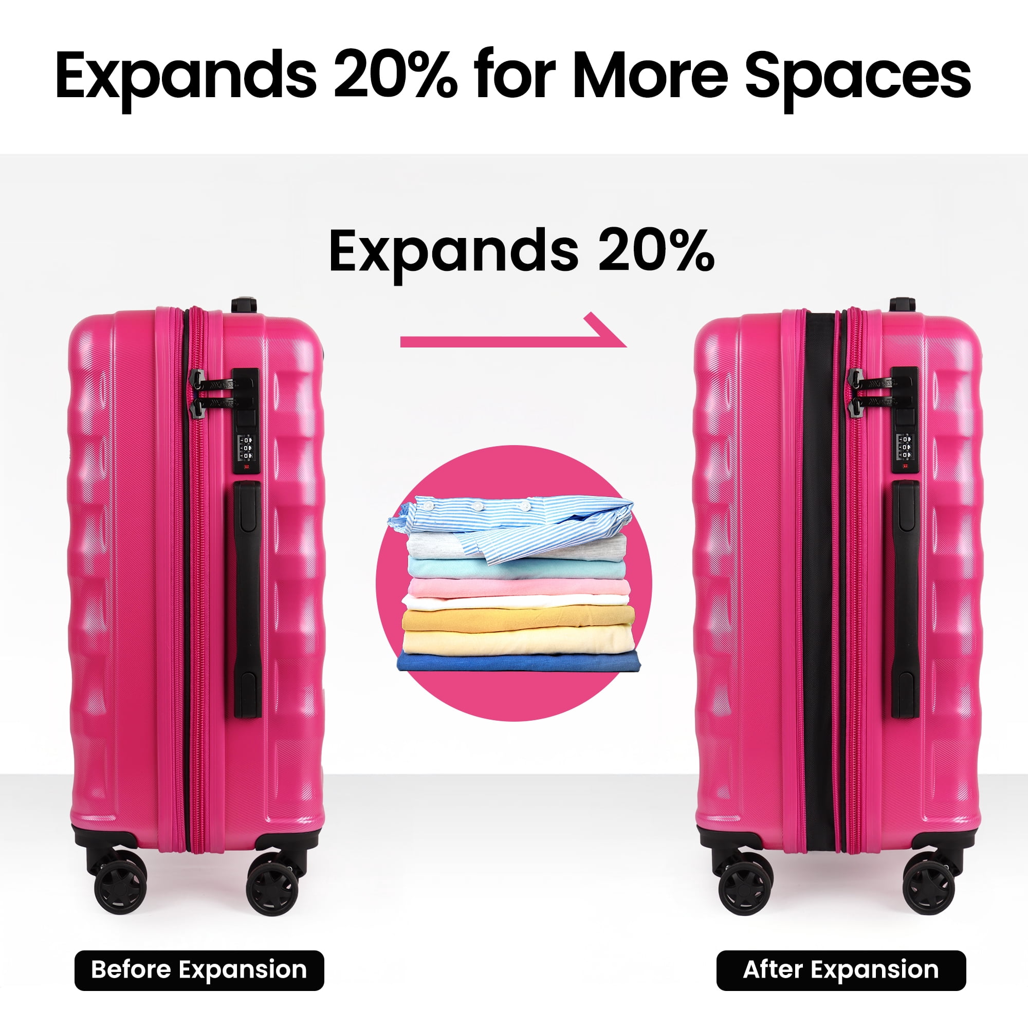 New York Xpress 29" Hardside Large Checked Expandable Spinner Luggage with TSA-Approved, Green - La13801