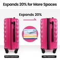 thumbnail image 4 of New York Xpress 29" Hardside Large Checked Expandable Spinner Luggage with TSA-Approved, Green - La13801, 4 of 11