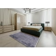 thumbnail image 4 of Ahgly Company Indoor Round Mid-Century Modern Purple Navy Blue Oriental Area Rugs, 7' Round, 4 of 6
