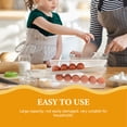 thumbnail image 5 of Egg Preservation Box Fridge Refrigerators Egg Crates Plastic Egg Racks Rolling Type Egg Dispenser, 5 of 6