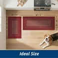 thumbnail image 7 of FLOORHUG Non-slip Kitchen Rug Set, Absorbent Floor Mat Set of 2, Machine Washable Kitchen Mat Set for Kitchen, Bathroom, Laundry Room, Bedroom, 20”x32”+20”x48”, Red, 7 of 7