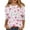 Pink_ED30, variant on Valentine Shirts for Women 2026 3/4 Sleeve Love Heart Tunic Tops Crewneck Plus Size Casual Cute Spring Valentines Clothes Hot Pink 2XL